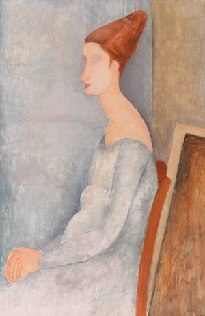 Portrait of Jeanne Hebuterne by Amedeo Modigliani Oil Painting