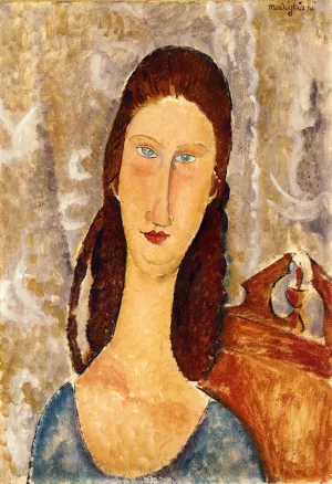 Portrait of Jeanne Hebuterne by Amedeo Modigliani - Oil Painting Reproduction