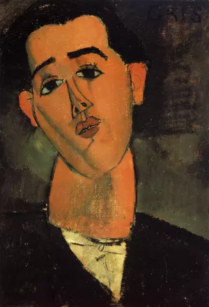 Portrait of Juan Gris by Amedeo Modigliani Oil Painting