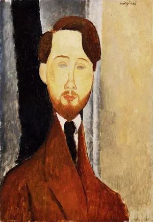 Portrait of Leopold Zborowski by Amedeo Modigliani - Oil Painting Reproduction