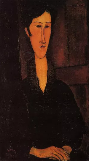 Portrait of Madame Zborowska by Amedeo Modigliani - Oil Painting Reproduction