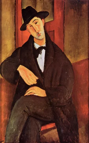 Portrait of Mario Varvogli by Amedeo Modigliani - Oil Painting Reproduction