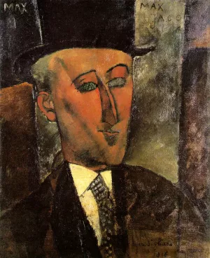 Portrait of Max Jacob by Amedeo Modigliani - Oil Painting Reproduction