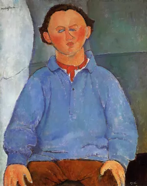 Portrait of Oscar Meistchaninoff by Amedeo Modigliani - Oil Painting Reproduction