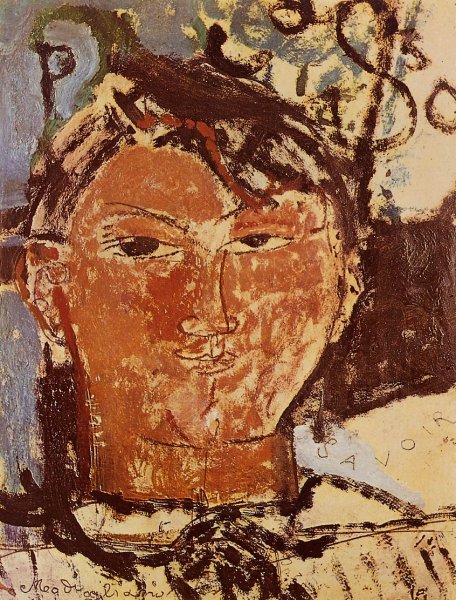 Main Product Photo of Portrait of Pablo Picasso Painting by Amedeo Modigliani