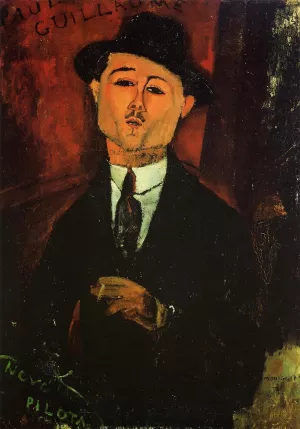 Portrait of Paul Guillaume - Novo Pilota Oil painting by Amedeo Modigliani