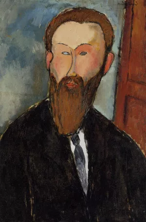 Portrait of the Photographer Dilewski by Amedeo Modigliani Oil Painting