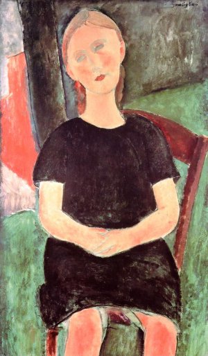 Seated Young Woman II by Amedeo Modigliani Oil Painting