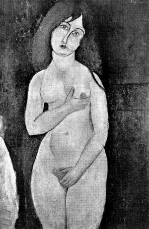 Standing Female Nude by Amedeo Modigliani - Oil Painting Reproduction