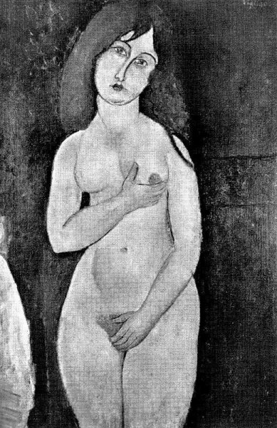 Standing Female Nude by Amedeo Modigliani - Hand-Painted Oil Painting Reproduction