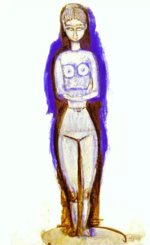 Standing Nude by Amedeo Modigliani Oil Painting