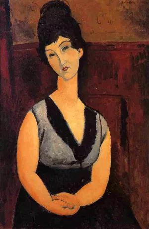 The Beautiful Confectioner Oil painting by Amedeo Modigliani