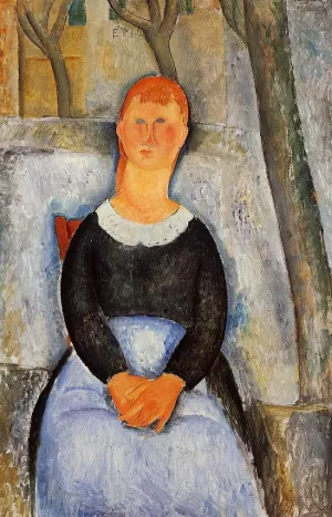 The Beautiful Grocer by Amedeo Modigliani Oil Painting