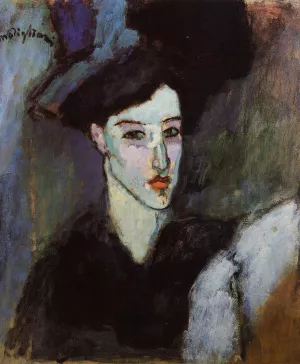 The Jewish Woman also known as The Jewess Oil painting by Amedeo Modigliani