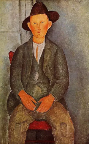 The Little Peasant painting by Amedeo Modigliani