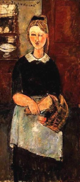 The Pretty Housewife Oil painting by Amedeo Modigliani