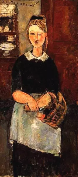 The Pretty Housewife Oil painting by Amedeo Modigliani