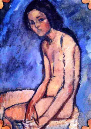The Seated Nude II by Amedeo Modigliani - Oil Painting Reproduction