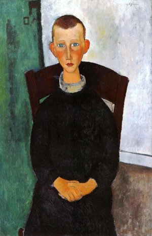 The Son of the Concierge 2 Oil painting by Amedeo Modigliani