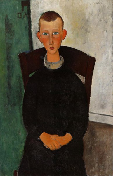The Son of the Concierge by Amedeo Modigliani - Hand-Painted Oil Painting Reproduction