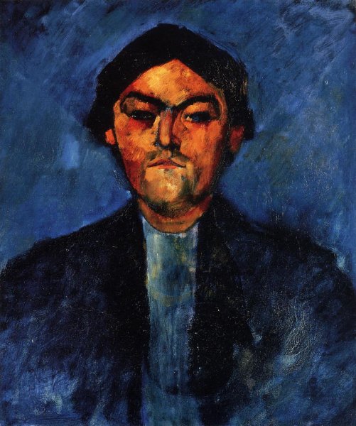 Main Product Photo of The Typographer also known as Pedro Painting by Amedeo Modigliani