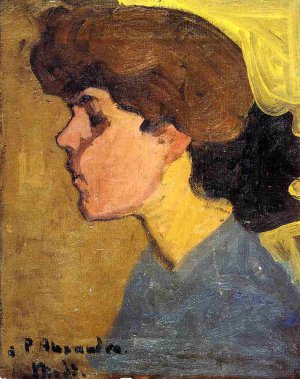 Woman's Head in Profile by Amedeo Modigliani Oil Painting