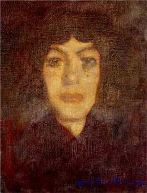 Woman's Head with Beauty Spot by Amedeo Modigliani Oil Painting