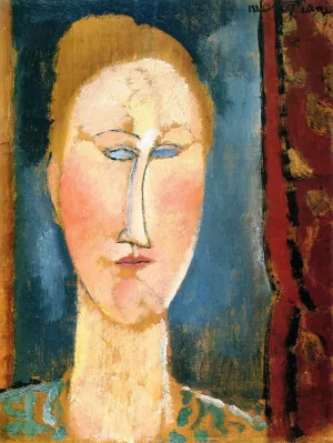 Woman's Head with Red Hair by Amedeo Modigliani Oil Painting