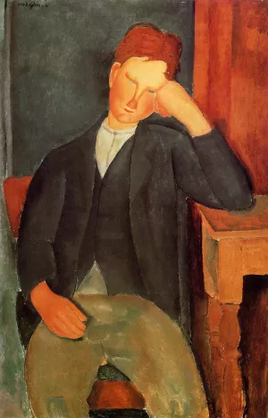 Young Peasant also known as The Young Apprentice by Amedeo Modigliani - Oil Painting Reproduction