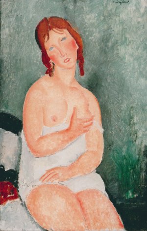 Young Woman In A Shirt, 1918 by Amedeo Modigliani Oil Painting