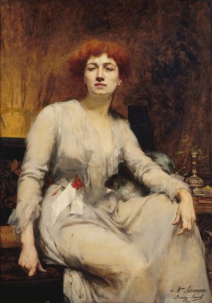 Severine by Amelie Beaury-Saurel Oil Painting
