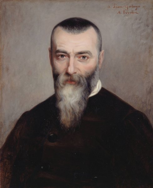 Portrait d'Alphonse Karr  by Amelie Burdin - Hand-Painted Oil Painting Reproduction
