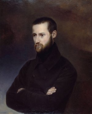 Portrait d'Auguste Blanqui by Amelie-Suzanne Serre Oil Painting