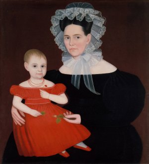 Mrs. Mayer and Daughter by Ammi Phillips Oil Painting