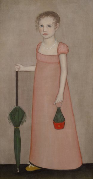 Main Product Photo of Portrait of Harriet Campbell  Painting by Ammi Phillips