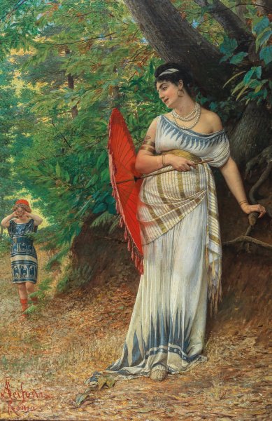 Der kleine Trotzkopf by Anatolio Scifoni - Hand-Painted Oil Painting Reproduction