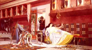 In The Boudoir by Anatolio Scifoni - Oil Painting Reproduction