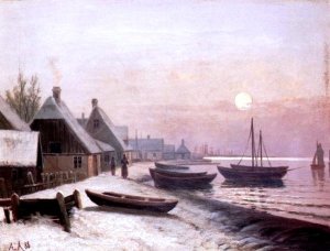 Fishing Boats in Winter