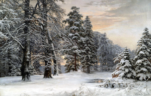 Winter Landscape at Early Morning