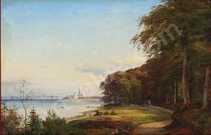 Main Product Photo of Summer Day at Helleb Painting by Anders Andersen-Lundby