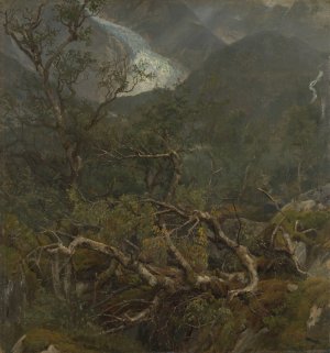 The Bondhus Glacier by Anders Askevold Oil Painting