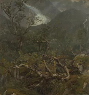The Bondhus Glacier by Anders Askevold Oil Painting