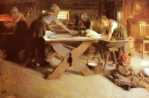 Brodbaket by Anders Zorn - Oil Painting Reproduction