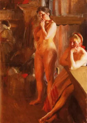Eldsken by Anders Zorn Oil Painting