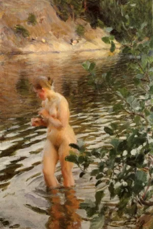 Frileuse by Anders Zorn - Oil Painting Reproduction