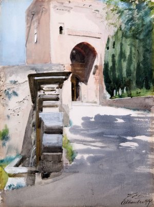 Gateway in Alhambra by Anders Zorn Oil Painting