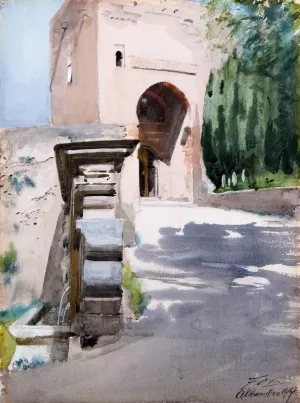Gateway in Alhambra by Anders Zorn Oil Painting