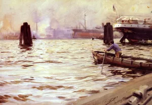 Hamburgs Hamn painting by Anders Zorn