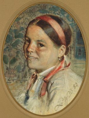 Head of a Woman by Anders Zorn Oil Painting