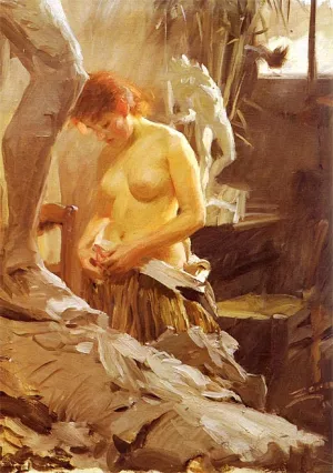 I Wilkstroms Atelje by Anders Zorn - Oil Painting Reproduction